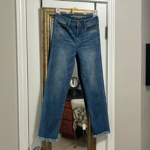 American Eagle High Rise Skinny Crop Jeans